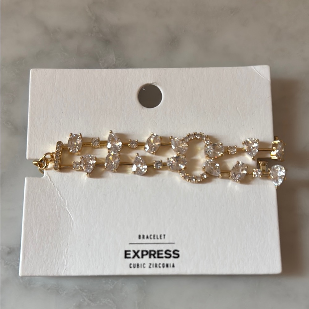 Brand New Express Gold and Silver Statement Bracelet